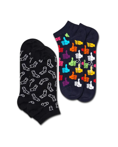 2-Pack Thumbs Up Low Sock