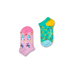 Happy Socks 2-pack Confetti Palm Low Socks lapsille