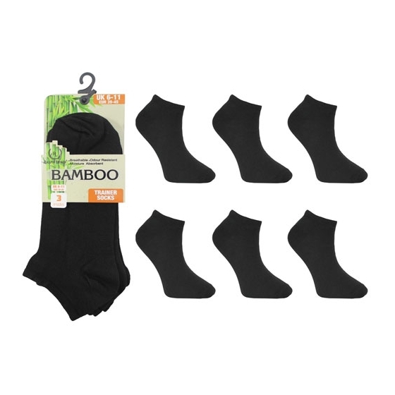 Bamboo Trainer Socks 3 Pack